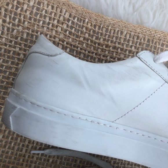 GREATS The Royale Blanco White Leather Sneakers - Picture 8 of 16
